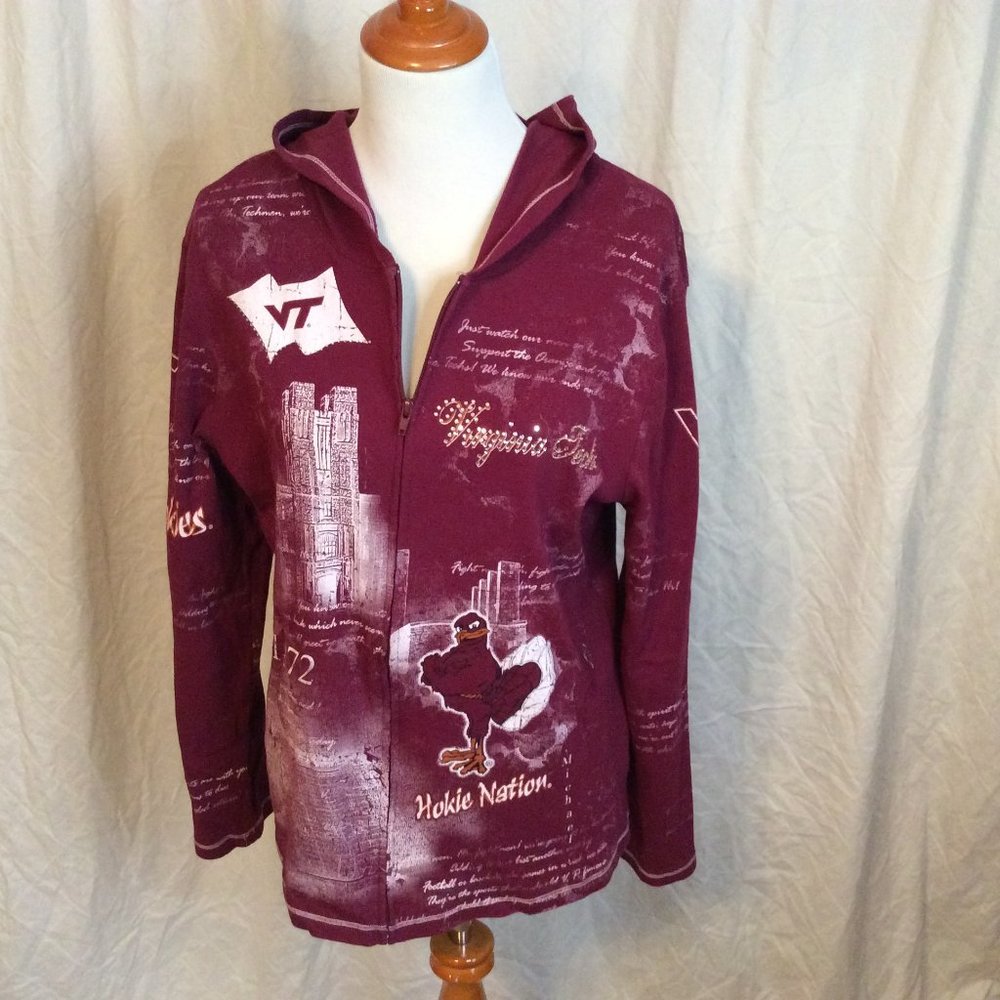 Virginia Tech Lightweight Hooded Sweat Jacket